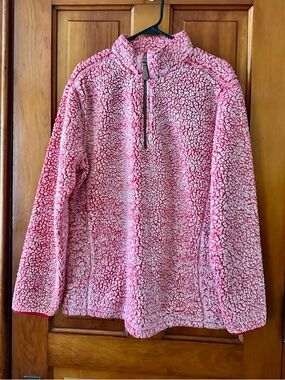 C.C Pink Sherpa Half-Zip Pull-Over Jacket